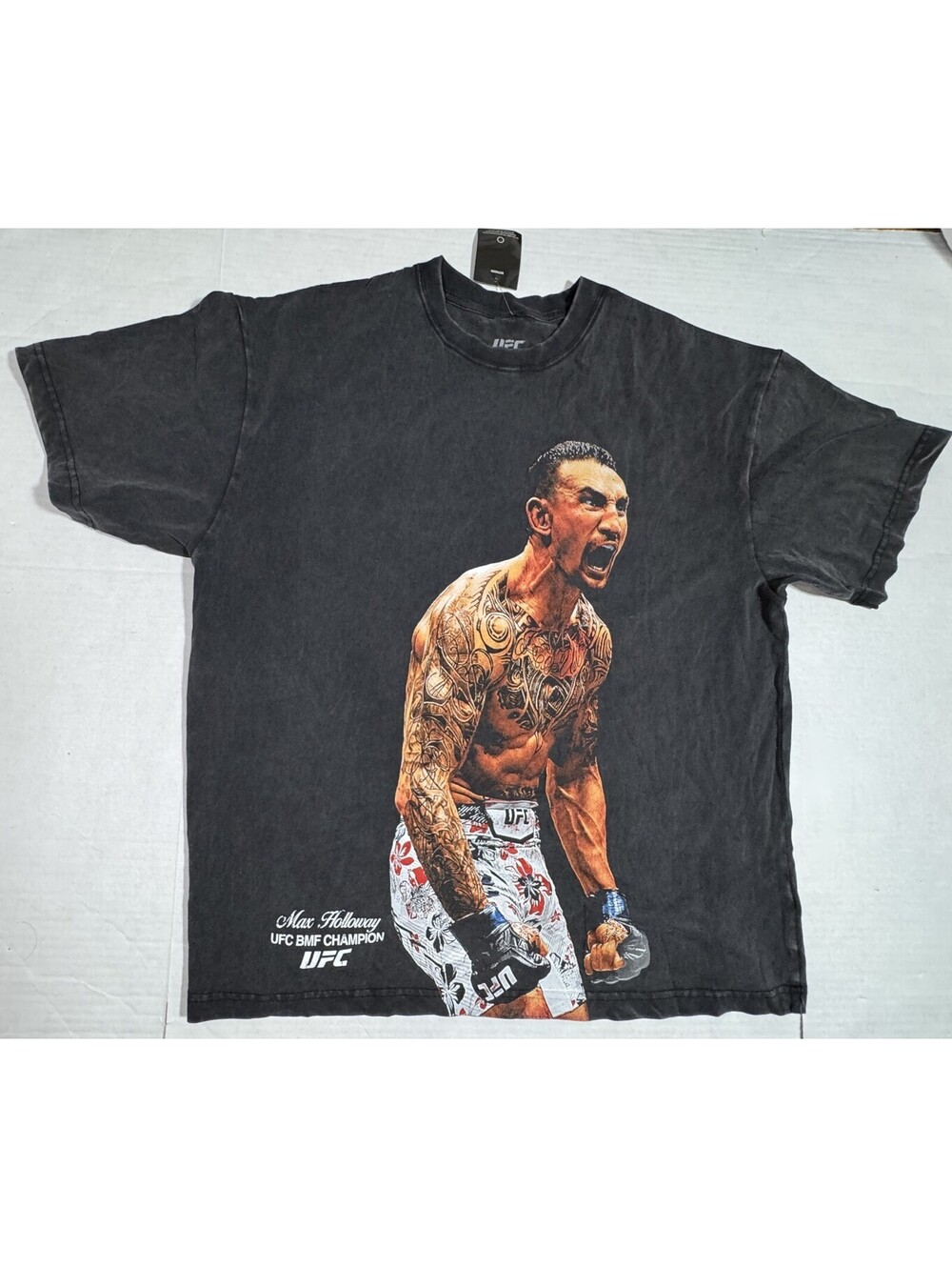 UFC Max Holloway BMF Champion T-Shirt 100% Cotton Mens XL NWT
